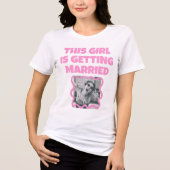 Funny bachelorette Bruid T-shirt  (Voorkant)