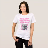 Funny bachelorette Bruid T-shirt (Voorkant volledig)