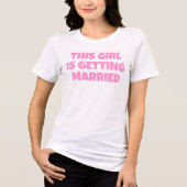 Funny bachelorette Bruid Tshirt (Voorkant)