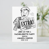 Funny bachelorette party bachelor kaart (Staand voorkant)