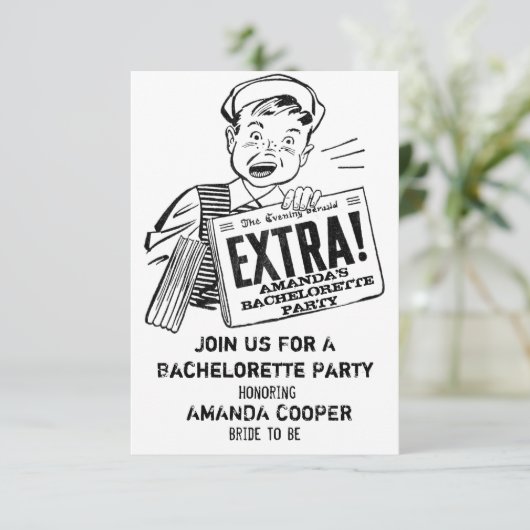 Funny bachelorette party bachelor kaart (Staand voorkant)