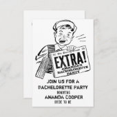 Funny bachelorette party bachelor kaart (Voorkant / Achterkant)