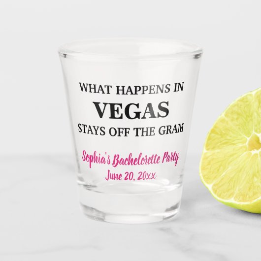 Funny Bachelorette party Creëer Your Ewn Shot Glas (Voorkant)
