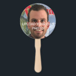 Funny Bachelorette Party Groom Afbeelding Foto han Handwaaier<br><div class="desc">Funny Bachelorette Party Groom Afbeelding Foto hand Fan. Upload Uw eigen foto om voor uw groom aan te passen! Deze ventilatoren zullen je zeker koel houden en een geweldige foto maken!</div>