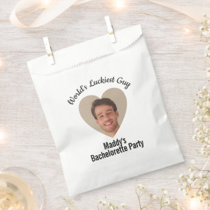 Funny Bachelorette Party Groom's Face Favor Bedankzakje