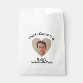 Funny Bachelorette Party Groom's Face Favor Bedankzakje (Voorkant)