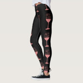 Funny Bachelorette Party Wine Drink Bride Leggings (Links)