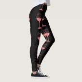 Funny Bachelorette Party Wine Drink Bride Leggings (Rechts)
