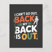Funny Back Pain Chiropractic Quote Briefkaart (Voorkant)