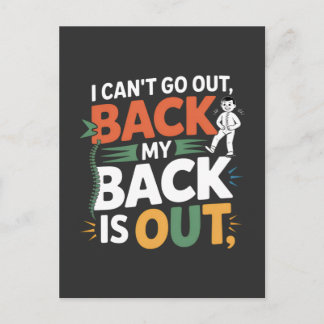 Funny Back Pain Chiropractic Quote Briefkaart