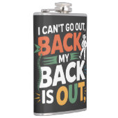 Funny Back Pain Chiropractic Quote Heupfles (Rechts)