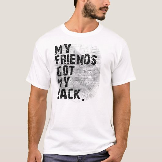 Funny Back-Stabbing Friends T-shirt (Voorkant)