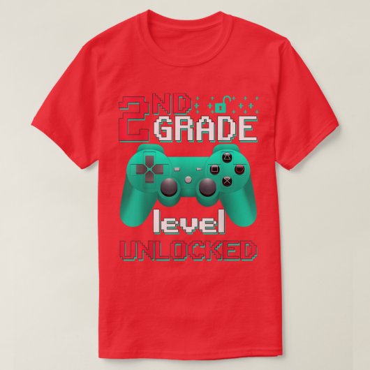 Funny Back to School 2e graad Open Vide T-shirt (Design voorkant)
