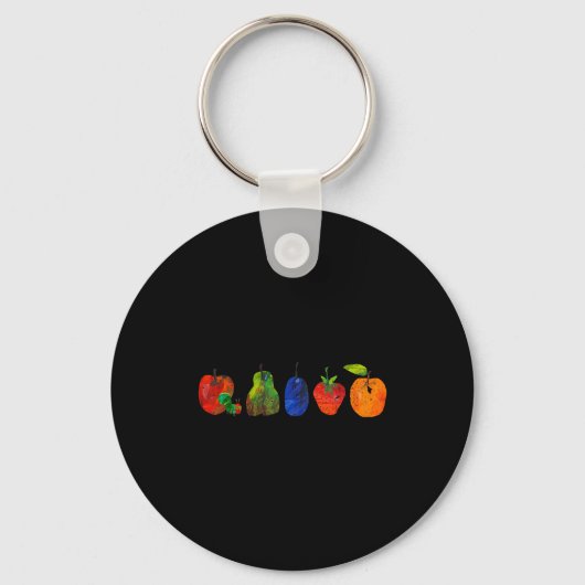 Funny Back To School Cute Hungry Lover Fruits Teac Sleutelhanger (Voorkant)