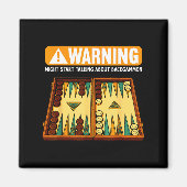 Funny Backgammon  Magneet (Voorkant)