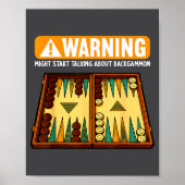 Funny Backgammon  Poster (Voorkant)