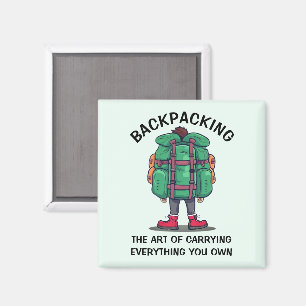 Funny Backpackaging Magneet