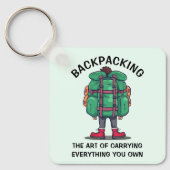 Funny Backpackaging Sleutelhanger (Voorkant)