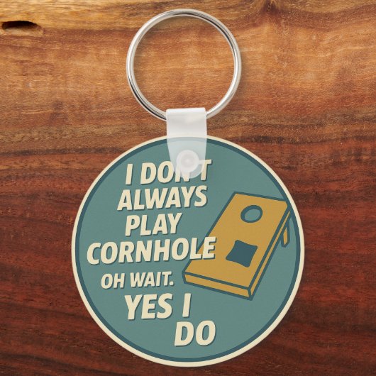 Funny Backyard Game Enthusiast Cornhole Player Sleutelhanger (Achterkant)