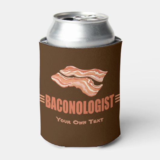 Funny Bacon Baconoloog Blikjeskoeler (Blikje Voorkant)
