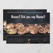 Funny Bacon BBQ, Uitnodiging (Voorkant / Achterkant)