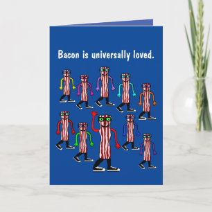 Funny Bacon Birthday Card Gift Kaart