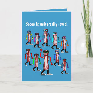 Funny Bacon Birthday Card Gift Kaart