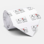 Funny Bacon Dryer Stropdas (Opgerold)