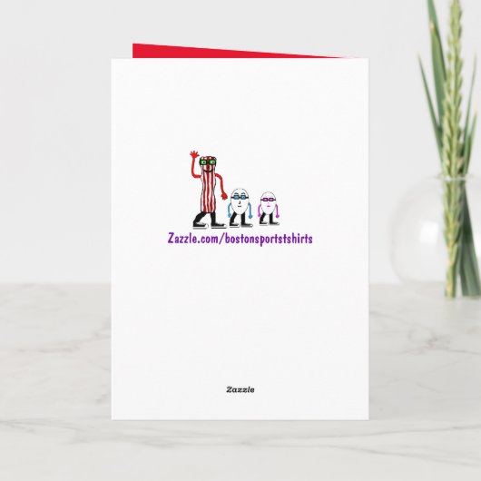 Funny Bacon & Egg Birthday Card Gift Kaart (Achterkant)