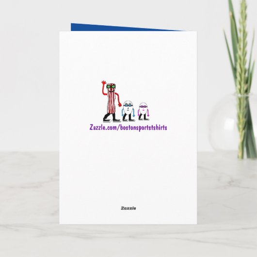 Funny Bacon & Egg Birthday Card Gift Kaart (Achterkant)