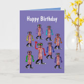 Funny Bacon & Egg Birthday Card Gift Kaart (Gele Bloem)