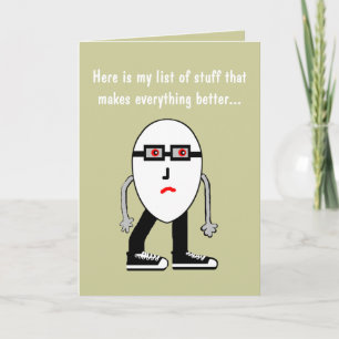 Funny Bacon & Egg Birthday Card Gift Kaart
