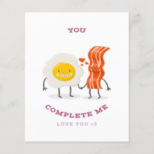 Funny Bacon Egg Complete Beste cadeau voor stude Flyer