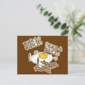 Funny Bacon en Eggs Briefkaart (Staand voorkant)