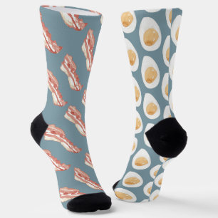 Funny Bacon en Eggs Pattern Sokken