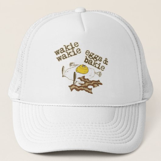 Funny Bacon en Eggs Trucker Pet (Voorkant)