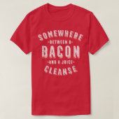 Funny Bacon en Juice Cleice Bacon Lover Vegan T-shirt (Design voorkant)