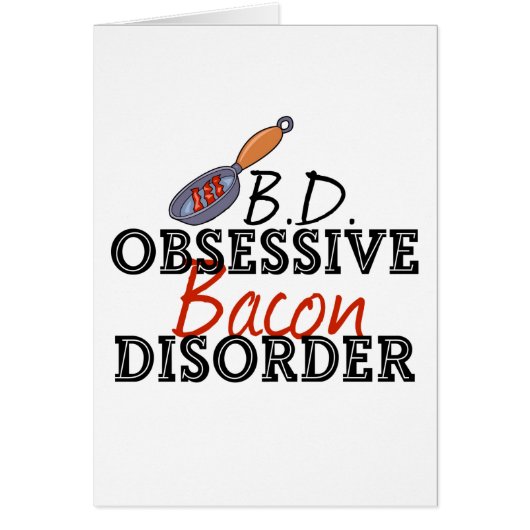 Funny Bacon Geobsedeerde Kaart (Voorkant)