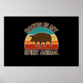 Funny Bacon is m'n sterrendier Bbq. Poster (Voorkant)