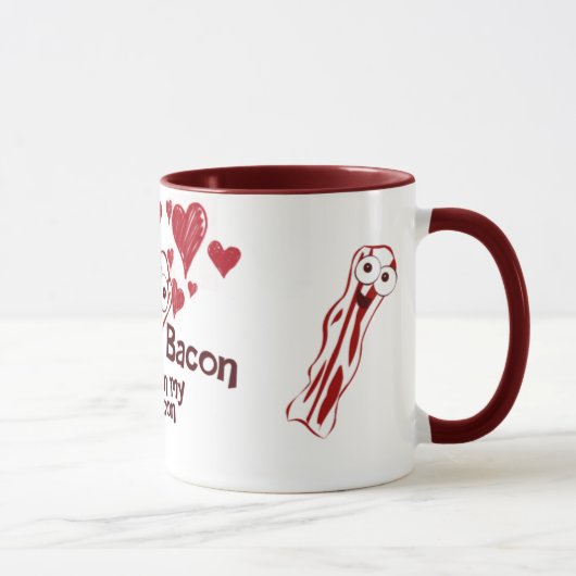Funny Bacon Love Mok (Rechts)