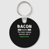Funny Bacon Lover BBQ Pork Sleutelhanger (Voorkant)
