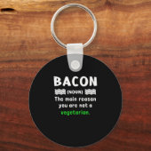 Funny Bacon Lover BBQ Pork Sleutelhanger (Voorkant)