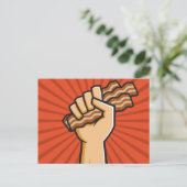Funny Bacon Lover Design Briefkaart (Staand voorkant)