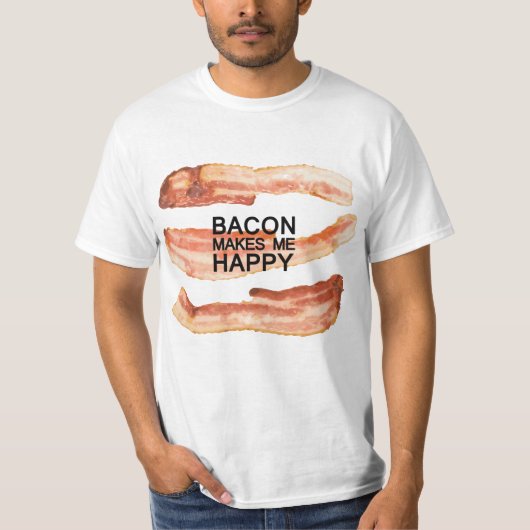 Funny Bacon Lover T-shirt (Voorkant)