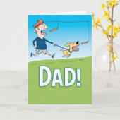 Funny Bacon Lover-Vaderdag kaart (Gele Bloem)