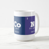 Funny Bacon Periodic Table Elements Koffiemok (Voorkant rechts)