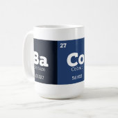 Funny Bacon Periodic Table Elements Koffiemok (Voorkant links)
