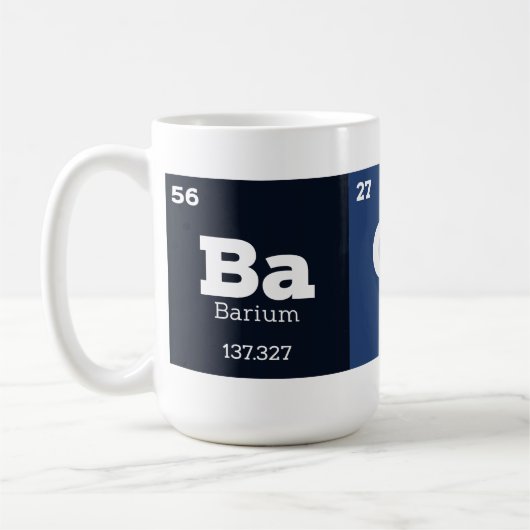 Funny Bacon Periodic Table Elements Koffiemok (Links)