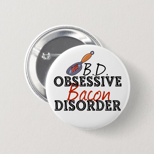 Funny Bacon Ronde Button 5,7 Cm (Voorkant /achterkant)