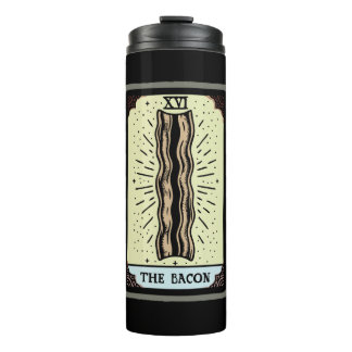 Funny Bacon Tarot Kaart Thermosbeker